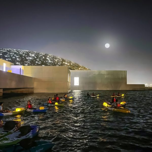 Full moon kayak tour at louvre Abu Dhabi – Water Sports Kanwal Malik Official a poet, novelist and a writer based in dubai 4