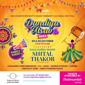 Mantra Dandiya Utsav in Abu Dhabi – Festival Kanwal Malik Official a poet, novelist and a writer based in dubai