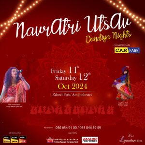 Navratri Utsav – Dandiya Nights 2024 in Dubai – Desi Events Kanwal Malik Official a poet, novelist and a writer based in dubai