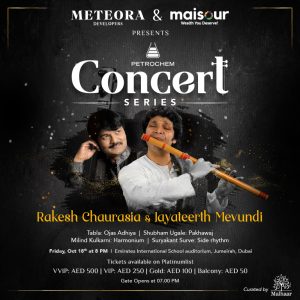 Concert Series Featuring Rakesh Chaurasia and Jayateerth Mevundi in Dubai – Desi Events Kanwal Malik Official a poet, novelist and a writer based in dubai