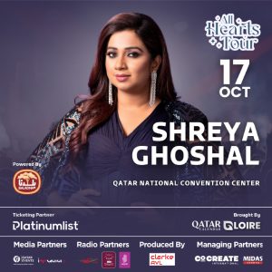 Shreya Ghoshal – Live In Concert 2024 at QNCC in Qatar – Concerts Kanwal Malik Official a poet, novelist and a writer based in dubai