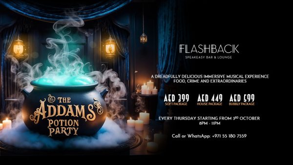 The Addams Potion Party at Flashback Speakeasy Bar, Dubai – Shows and Theatrical Plays Kanwal Malik Official a poet, novelist and a writer based in dubai 5