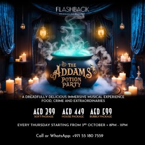 The Addams Potion Party at Flashback Speakeasy Bar, Dubai – Shows and Theatrical Plays Kanwal Malik Official a poet, novelist and a writer based in dubai