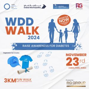 World Diabetes Day Walk 2024 – Health and Wellness Kanwal Malik Official a poet, novelist and a writer based in dubai