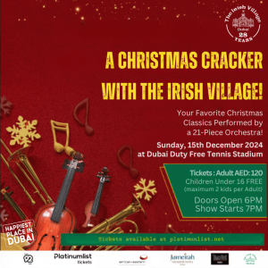 A Christmas Cracker With The Irish Village – Christmas Events Kanwal Malik Official a poet, novelist and a writer based in dubai