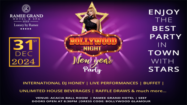 Bollywood Night – New Years Party at Ramee Grand Hotel – New Years Eve Events Kanwal Malik Official a poet, novelist and a writer based in dubai 5