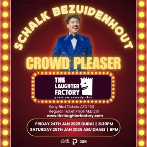 The Laughter Factory Presents NETFLIX STAR SCHALK BEZUIDENHOUT – Comedy Events Kanwal Malik Official a poet, novelist and a writer based in dubai