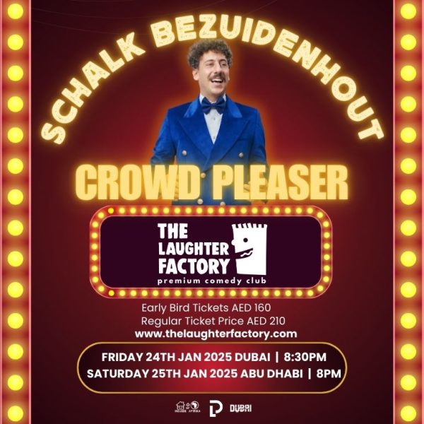 The Laughter Factory Presents NETFLIX STAR SCHALK BEZUIDENHOUT – Comedy Events Kanwal Malik Official a poet, novelist and a writer based in dubai 4